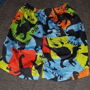SHEIN Multicolor Dinosaur Kids Shorts